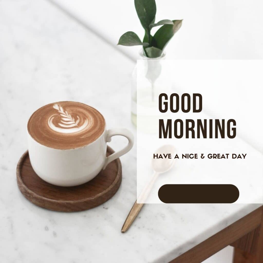 Good Morning image coffee cup - zero motivational