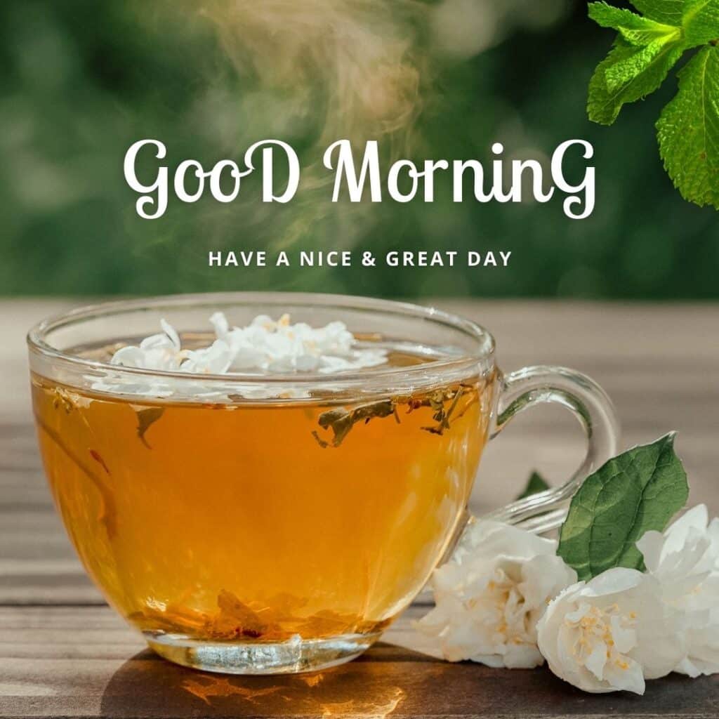 Good Morning image a green tea - zero motivational