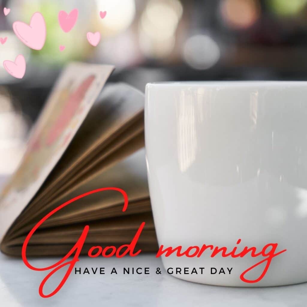 Good Morning image white cup - zero motivational