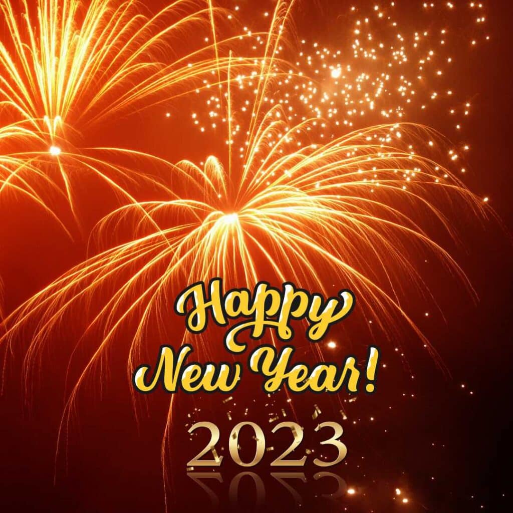 Happy New Year 2023 Images with crackers - zero motivational